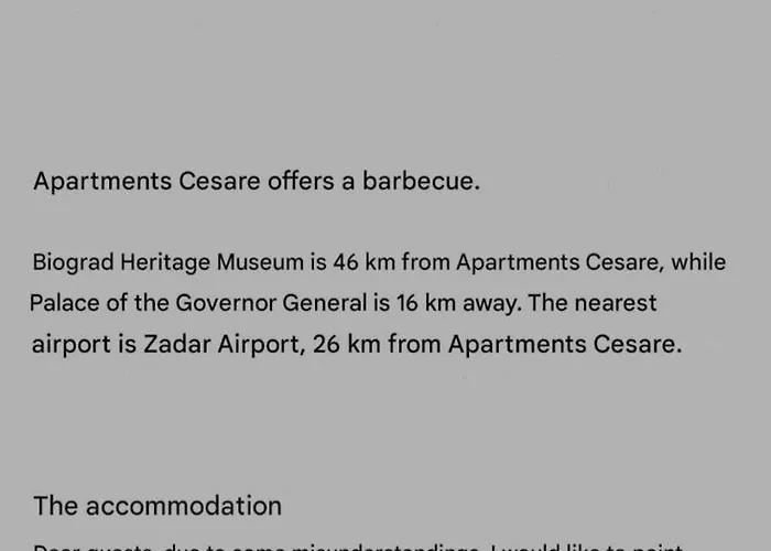 Cesare Apartmán Nin